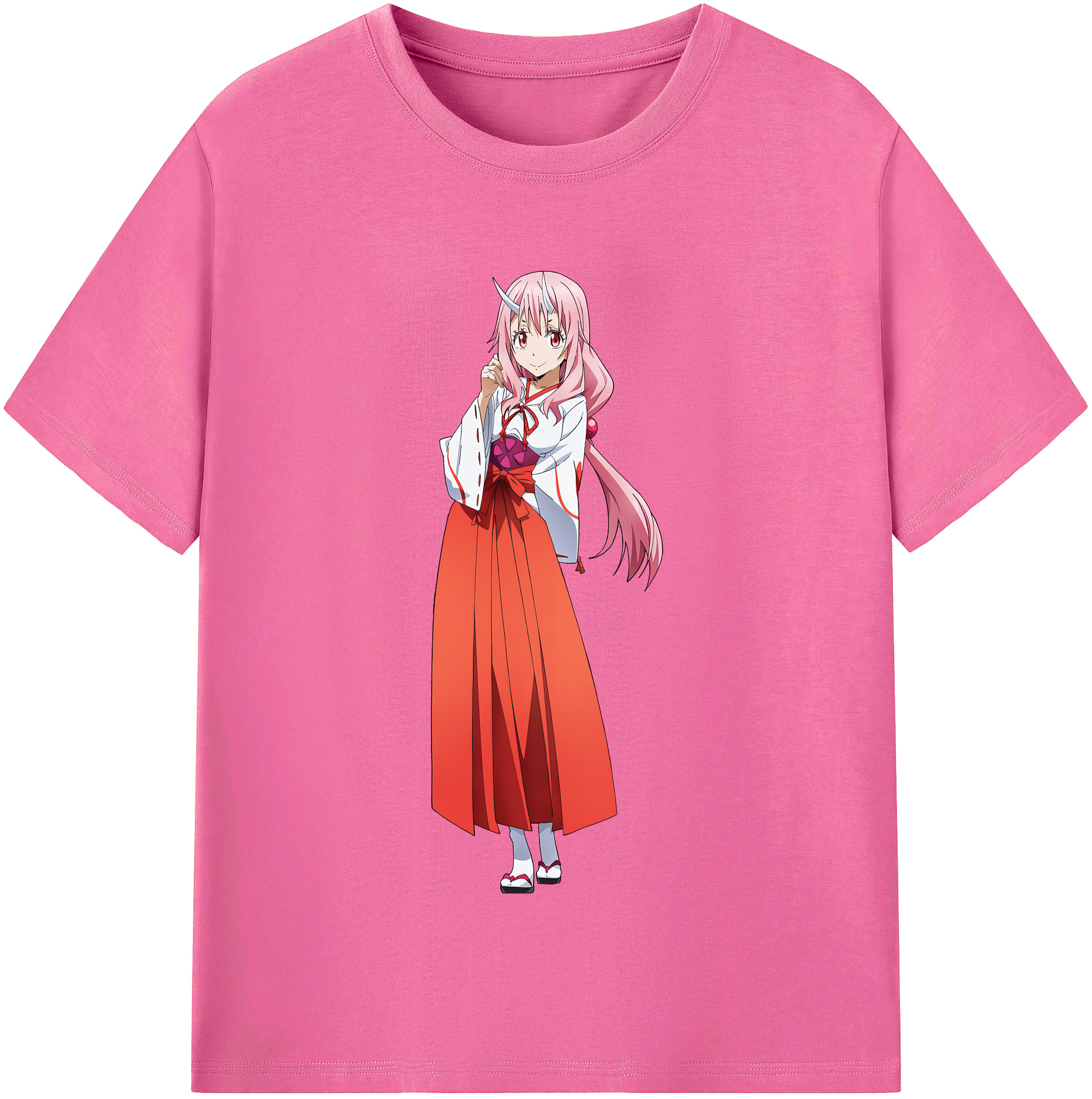 （画像用） 転スラ Regarding Reincarnated to Slime レディースカジュアルプリントTシャツ（綿100％）